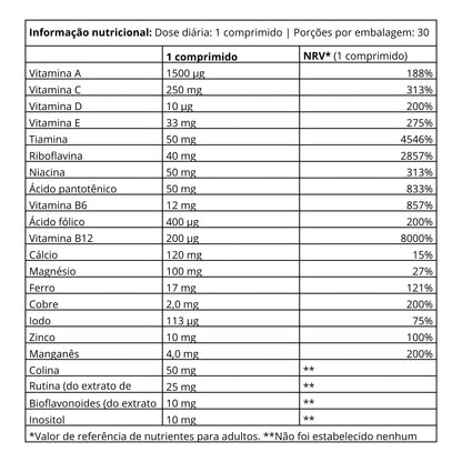 Multivitamínico esportivo Vitabolic - 30 comprimidos