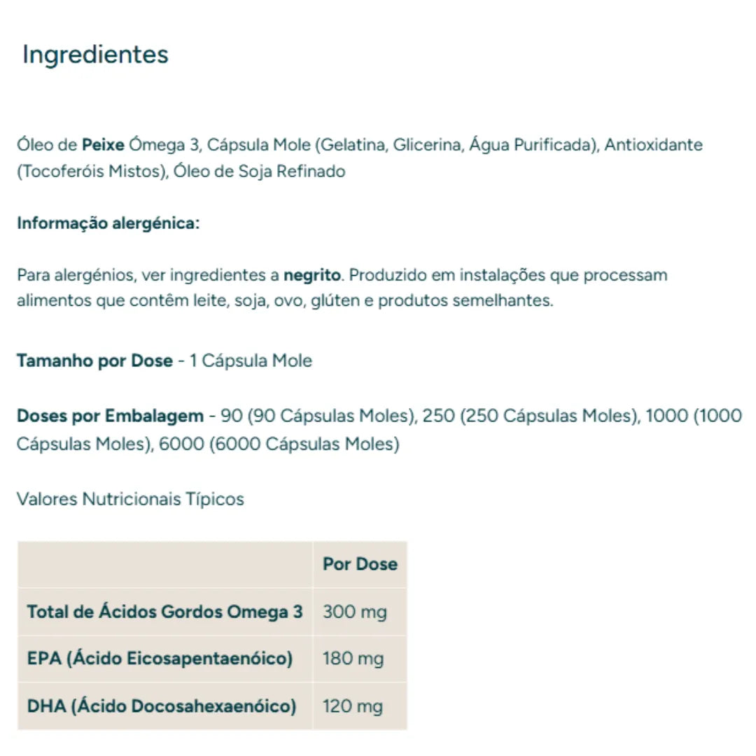 Ómega-3 Essencial - 90 Cápsulas