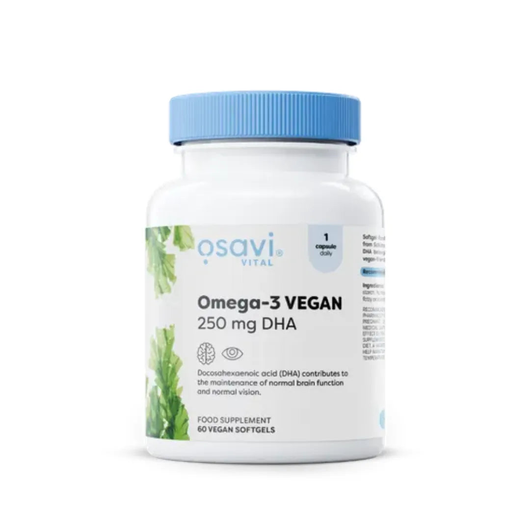 Omega-3 Vegan - 250 mg DHA - 60 Cápsulas