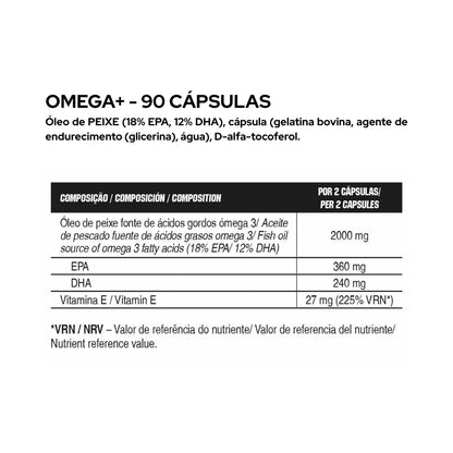 Omega+ - 90 cápsulas