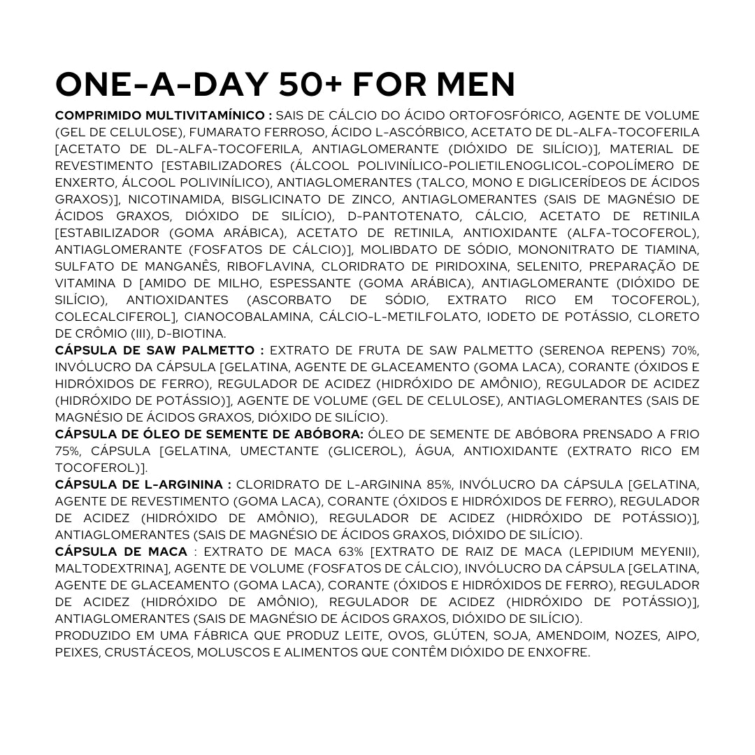 ONE-A-DAY 50+ FOR MEN