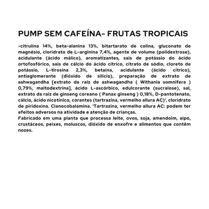 Pump Caffeine Free - 330 g