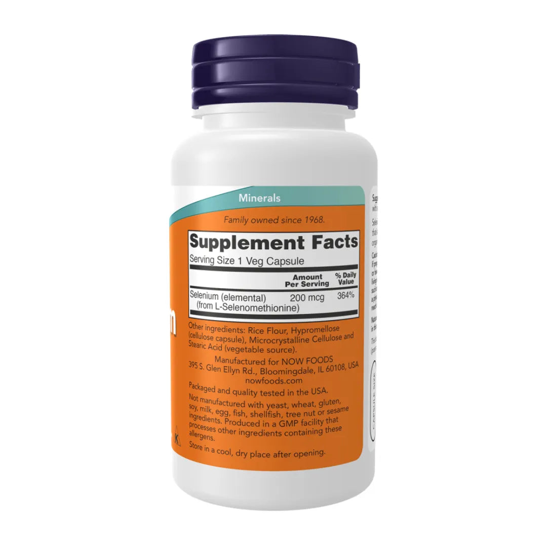 Selenium 200 mcg - 180 Capsules