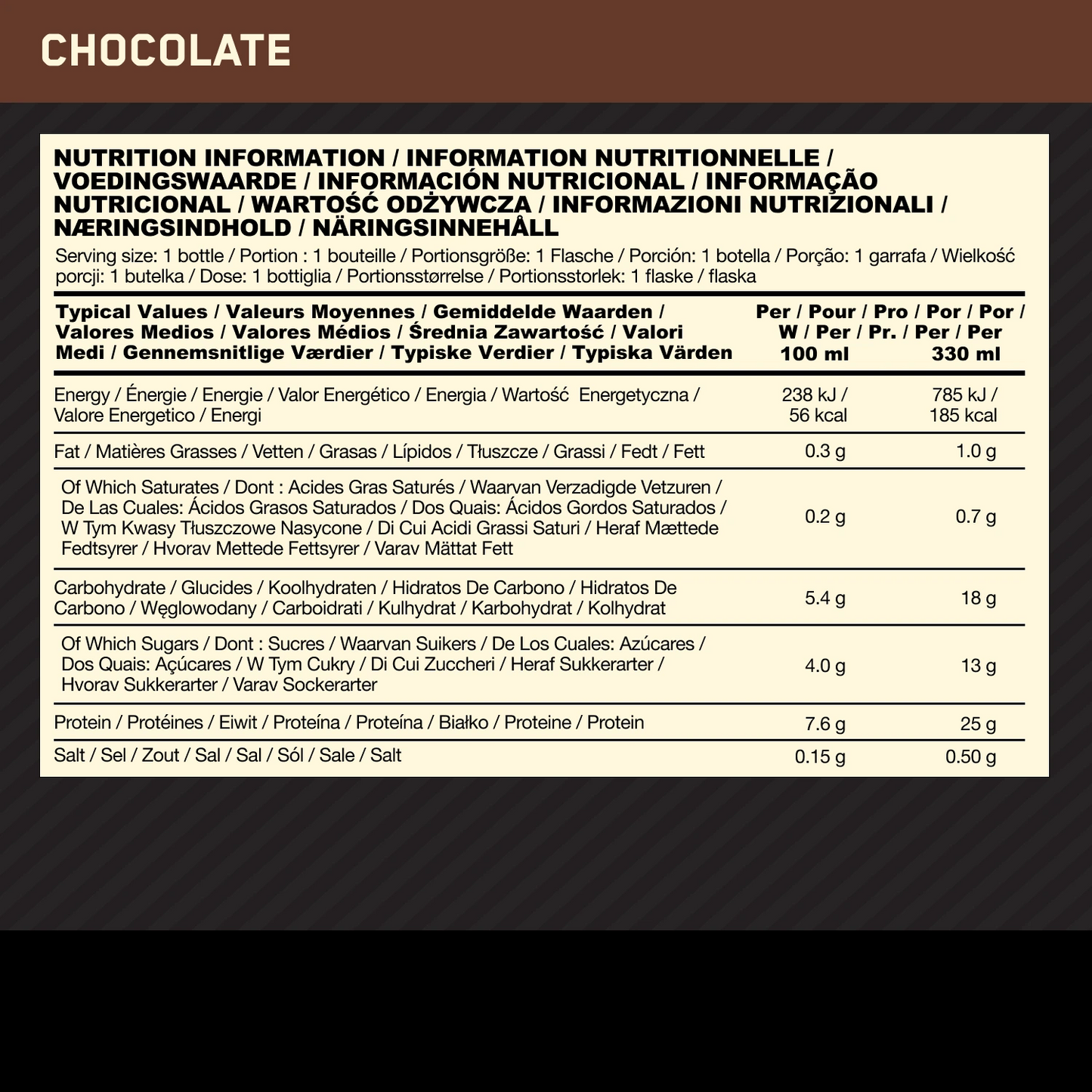 Optimum Protein Shake