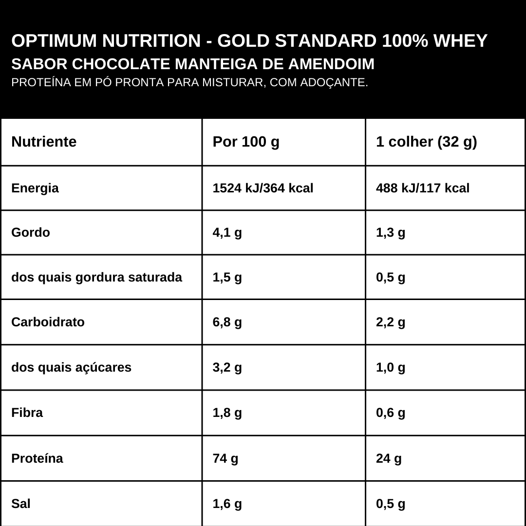 Whey Protein Gold Standard 100% Optimum Nutrition