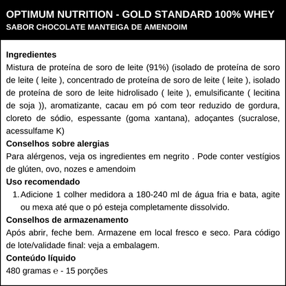 Whey Protein Gold Standard 100% Optimum Nutrition