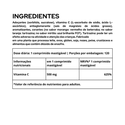 Vitamina C 500 - 120 chewable tablet