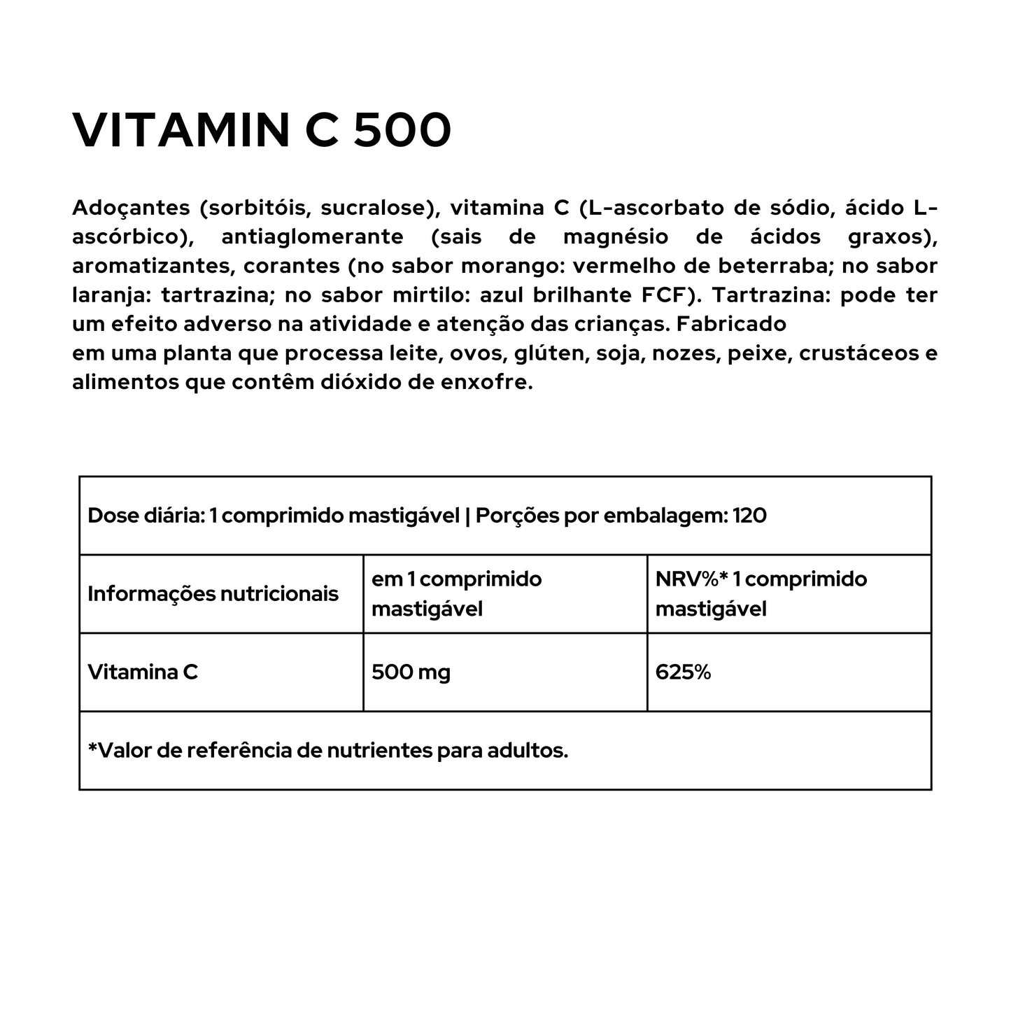 VITAMIN C 500 - 120 comprimidos