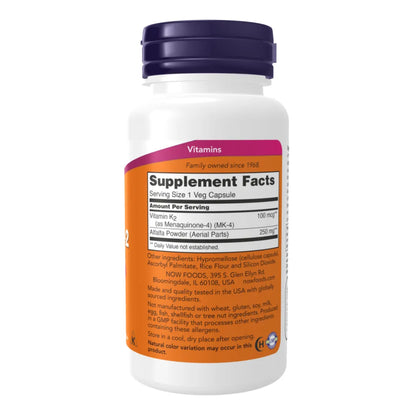 Vitamin K-2 (MK-4) 100 mcg - 100 Capsules
