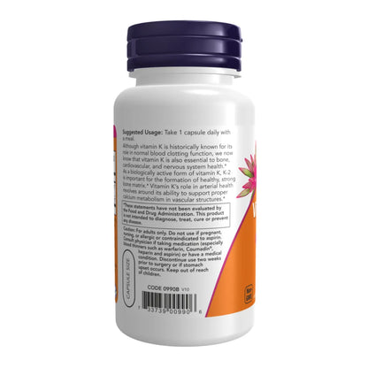 Vitamin K-2 (MK-4) 100 mcg - 100 Capsules